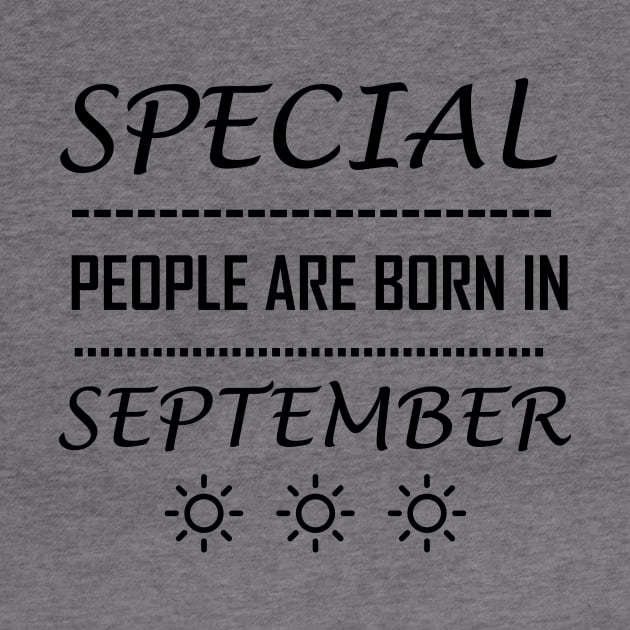 special people are born in September by Souna's Store